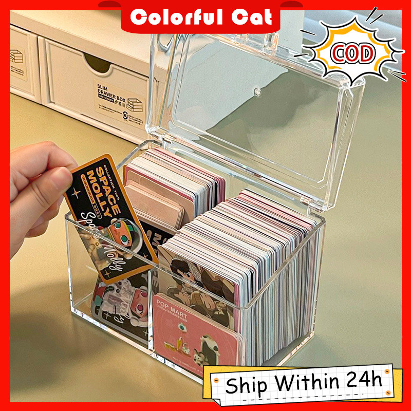 Transparent Photocards Collect Box Game Card Storage Box Photo Cards ...