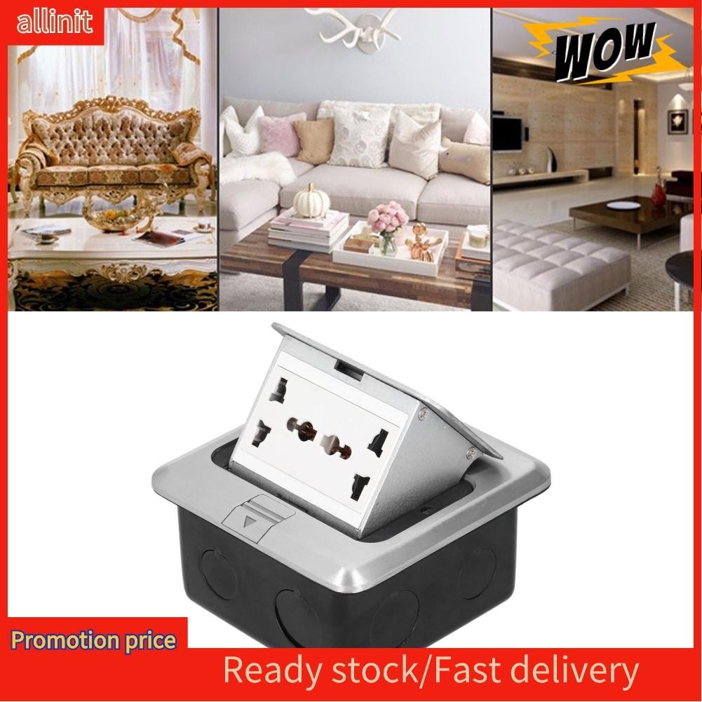 Allinit Floor Socket 6 Hole Embedded Damping Aluminum Alloy Ground ...