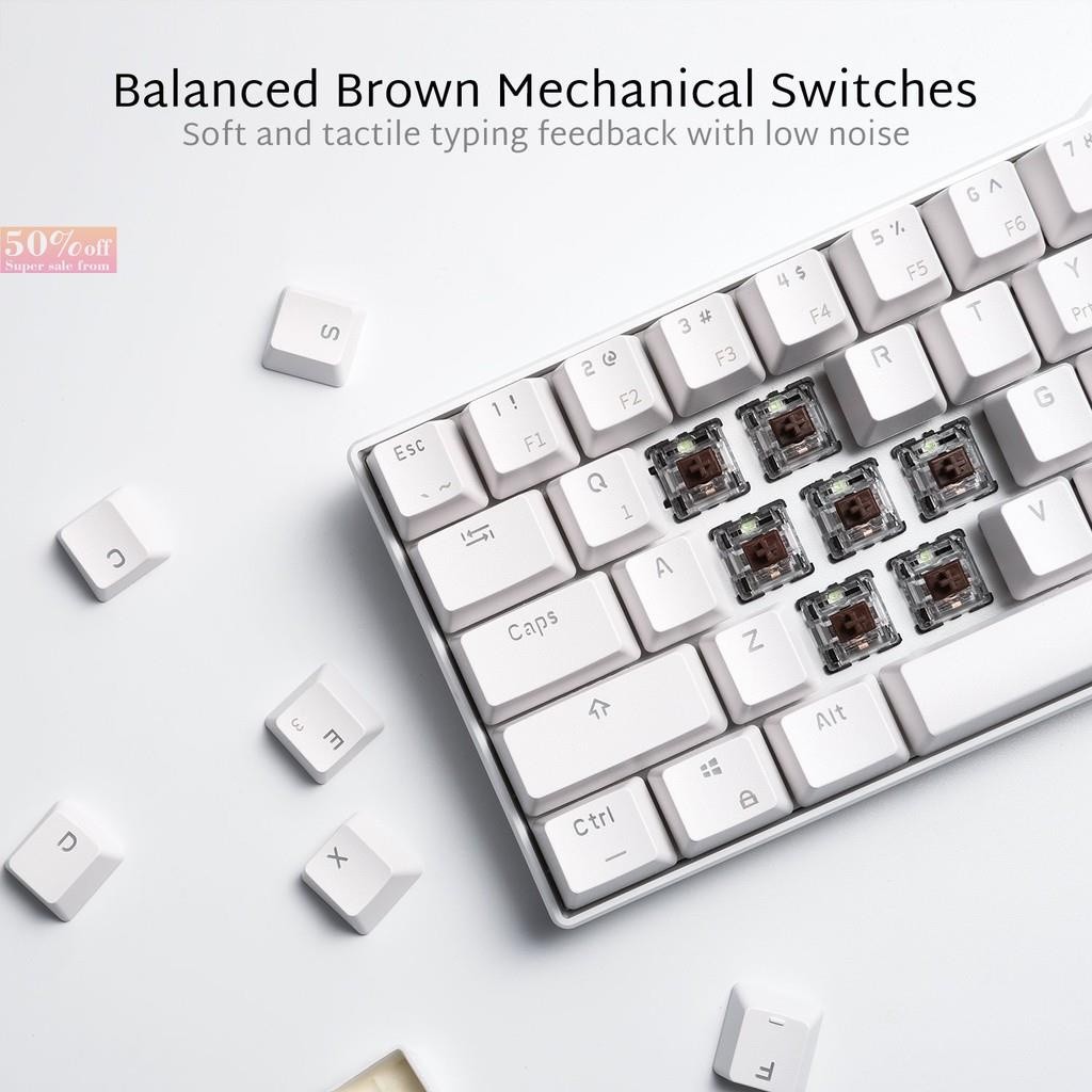 COD/ ROYAL KLUDGE RK61 60 Wireless Mechanical Gaming Keyboard 3 Modes