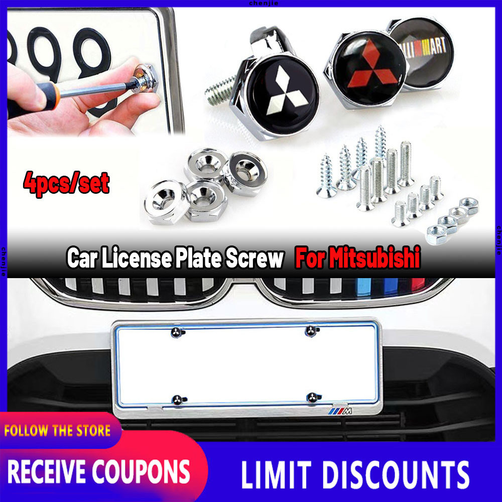 4-Piece BMW Logo License Plate Screw Cover Set – Blue, Metal, Anti-Theft Cap Covers 5 thumbnail image