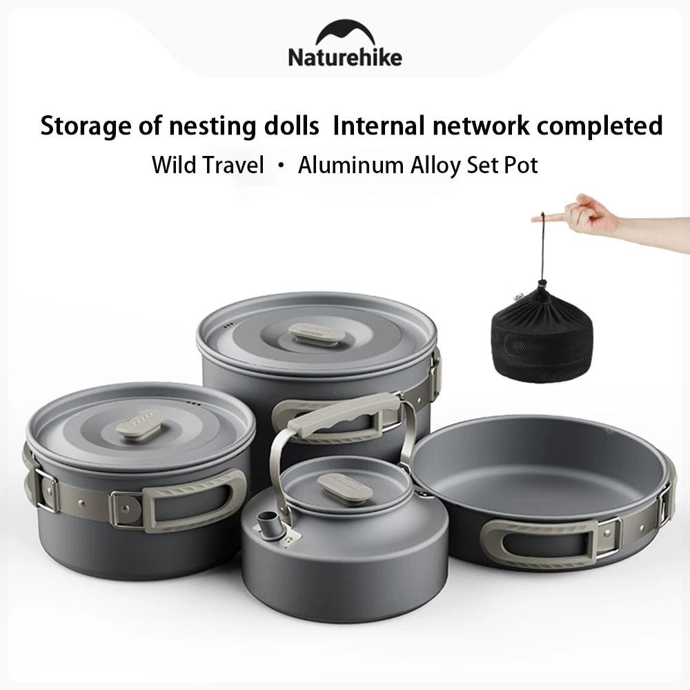 Naturehike 4L 6L 10L Camping Hanging Pot Outdoor Aluminium Hanging Cookware