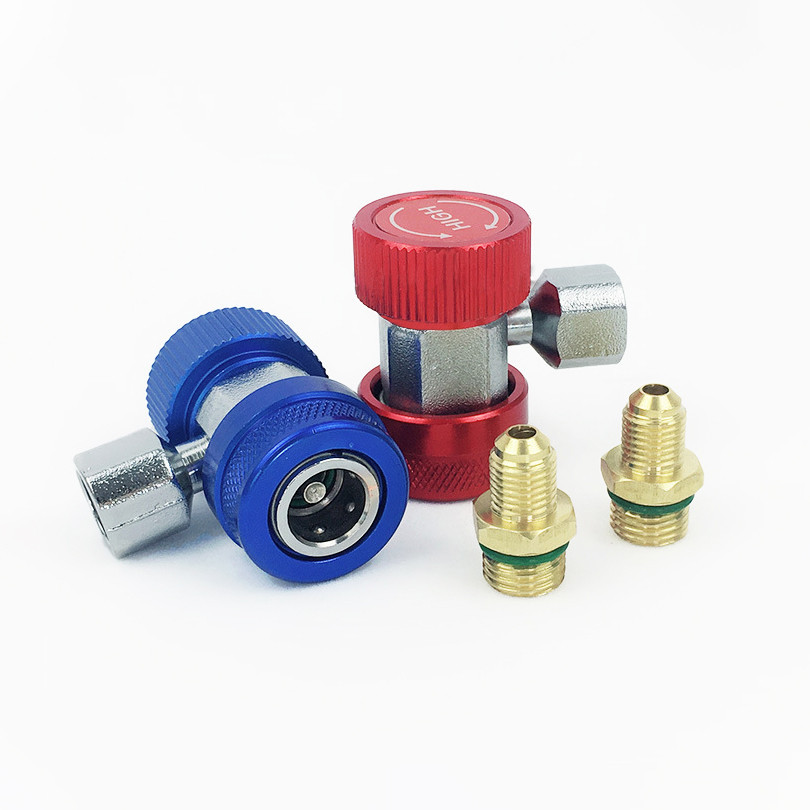 R134A Quick Coupler Adapter Kit for Standard Auto Air Conditioner ...