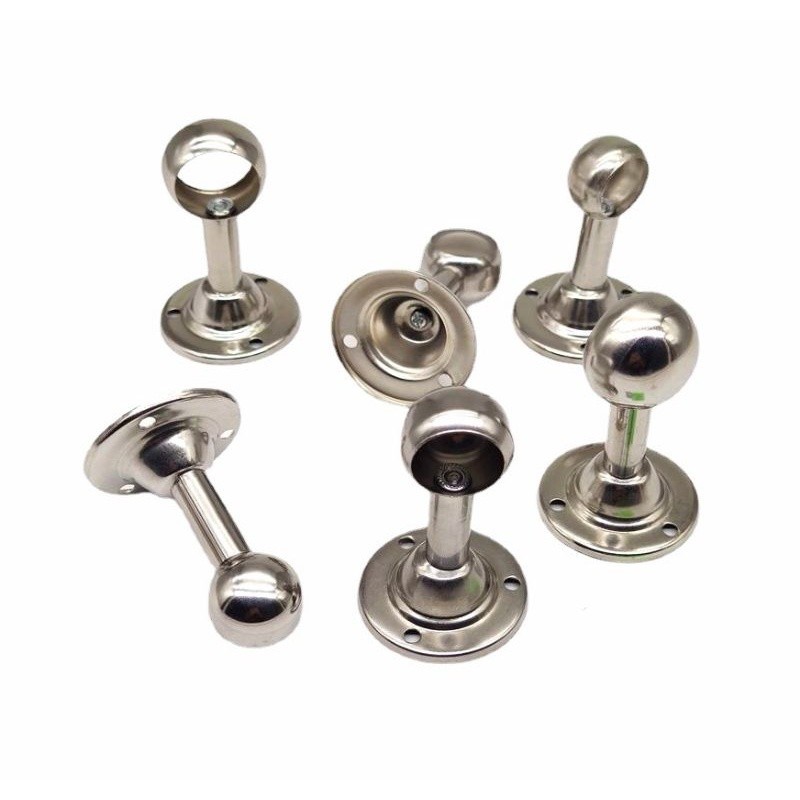 202 STAINLESS Center Post End Post Curtain Holder Stainless Towel Seat ...