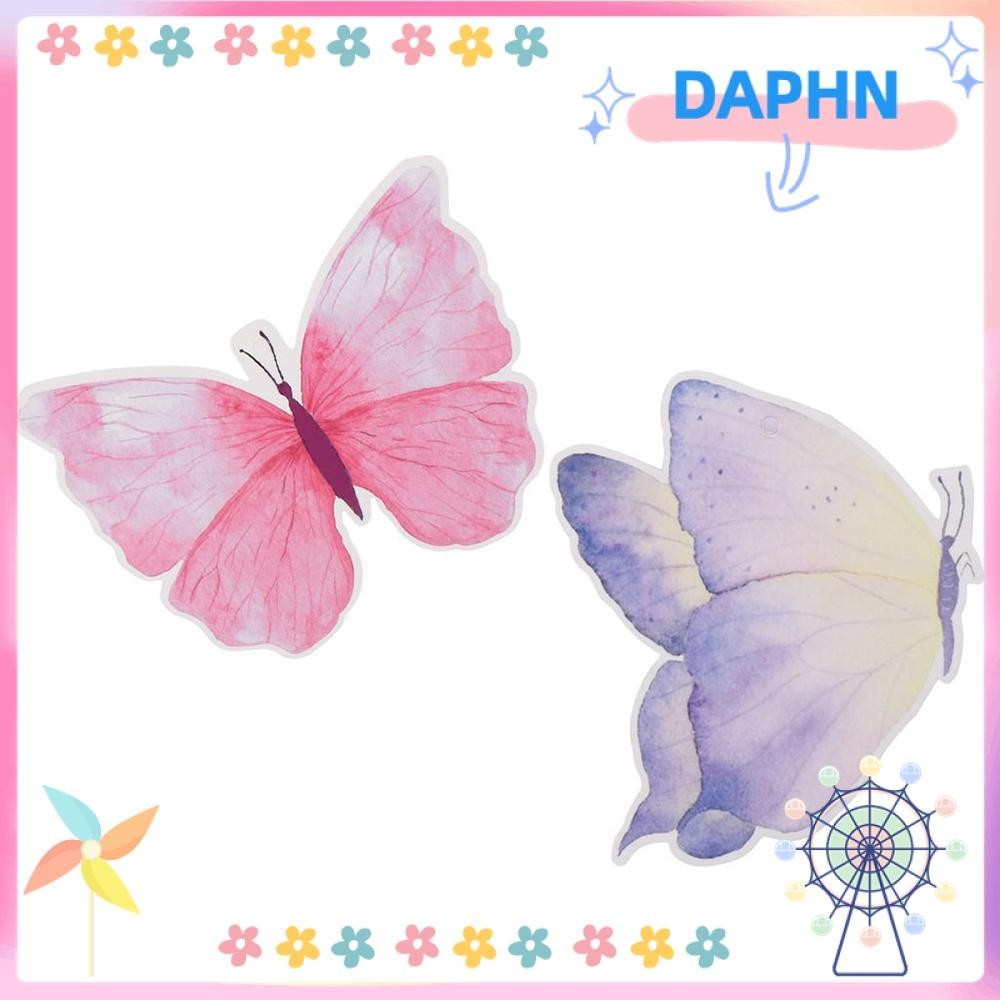 DAPHS 28pcs Butterfly Streamers, Colorful Paper Hanging Swirls Streamer