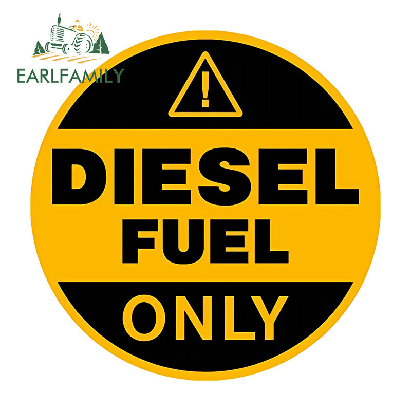 EARLFAMILY 13cm Diesel Fuel Only Car Sticker Occlusion Scratch ...