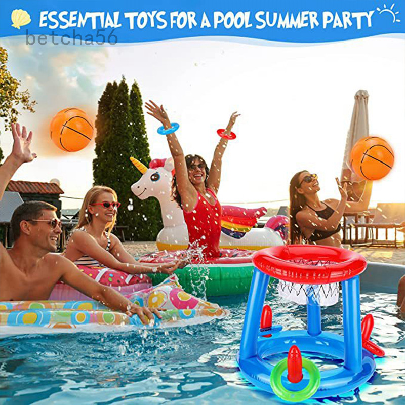 Summer Children's Inflatable Basketball Hoop Swimming Pool Water Toy ...