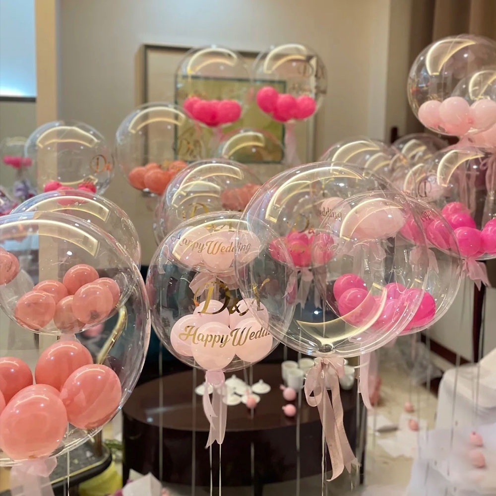 Simple Transparent Bobo Bubble Balloon - Ocean Bubble Floating Balloon ...