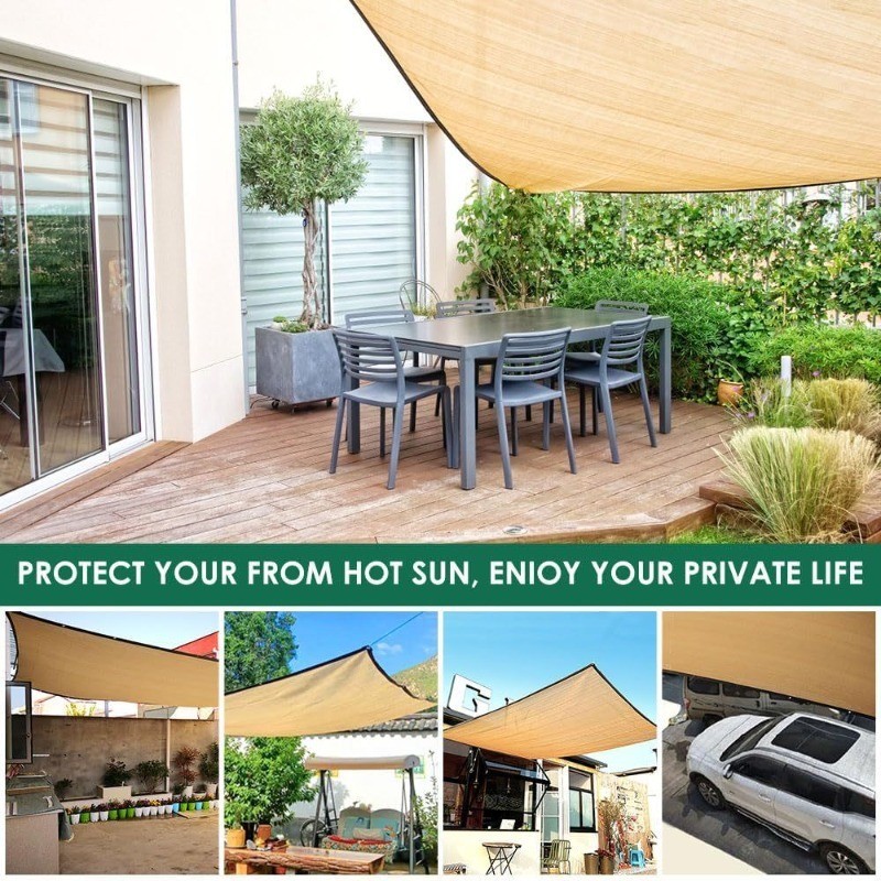 Anti-UV Sun Shade Net Encrypted Sunblock Net Outdoor Garden Swimming ...