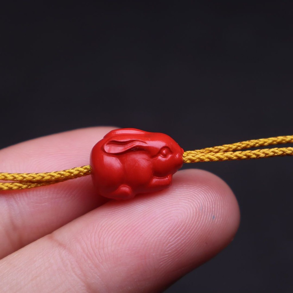 Cinnabar bracelet zodiac scattered beads rabbit diy matching beads ...