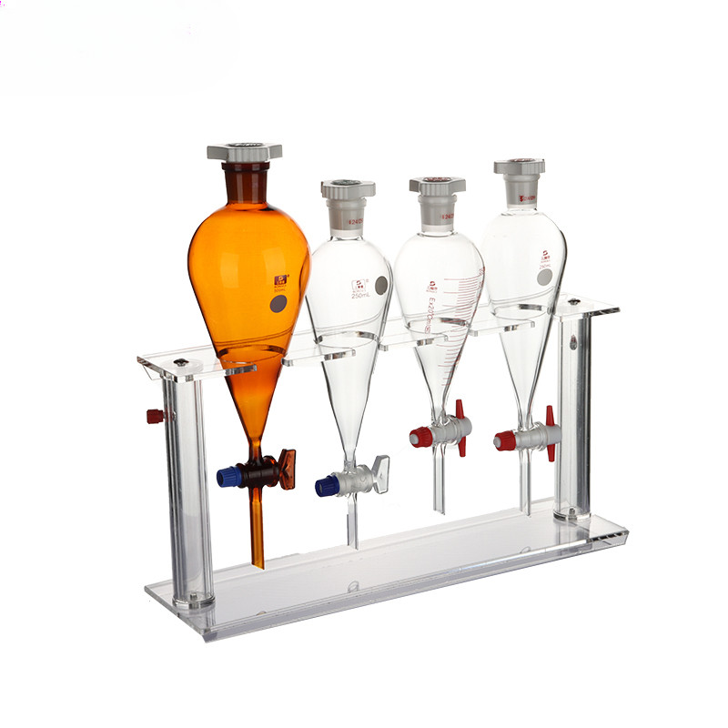 Pear-shaped Separating Liquid Funnel Rack Two Holes Four Holes 60 125 ...