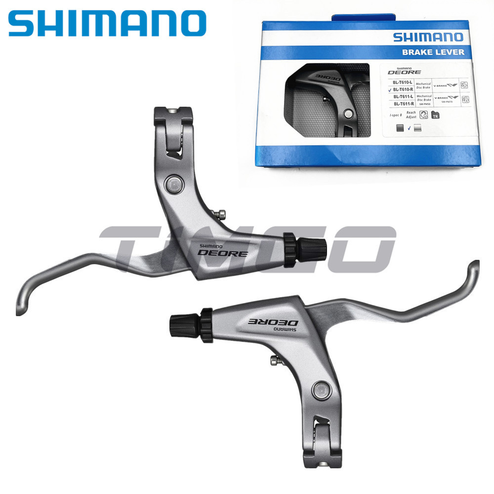 Leva Freno Shimano Deore BL-T610 Destra, Nera, Per V-Brake A Trazione Lunga, Compatibile I-Spec B - Foto 3