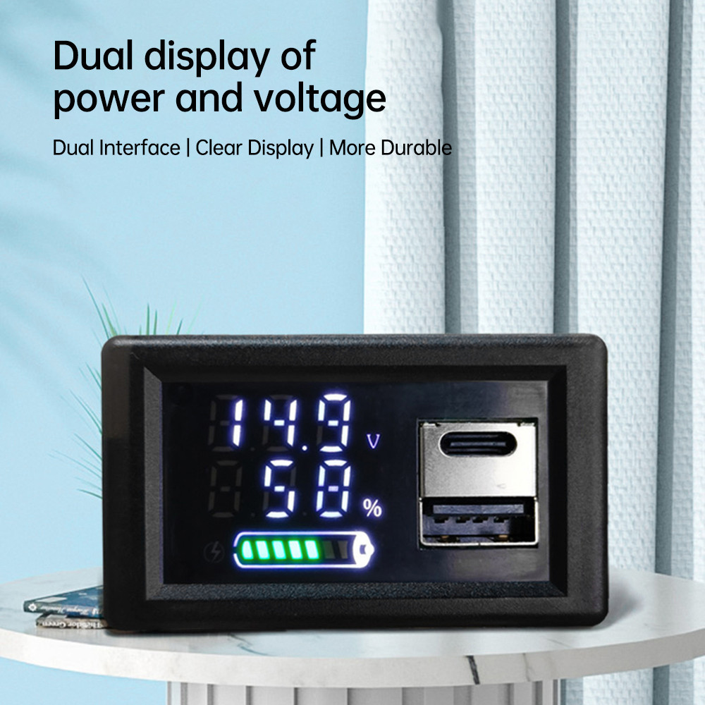 Occkic ZFX-3079 DC 9~24V Acid Battery lithium Universal LED Dual ...
