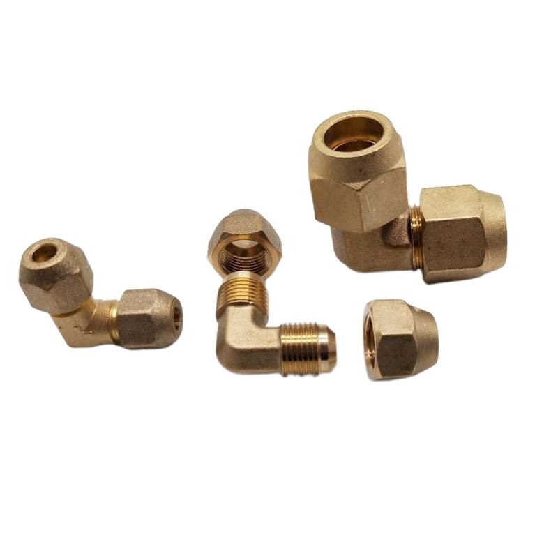 Copper elbow 90 degrees flared bell mouth copper pipe welding-free butt ...