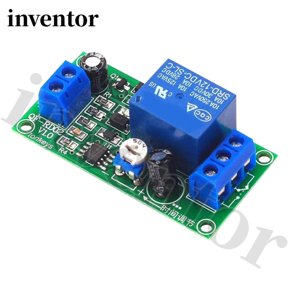 NE555 Time Delay Relay DC 12V Conduction Trigger Timing Delay Relays ...