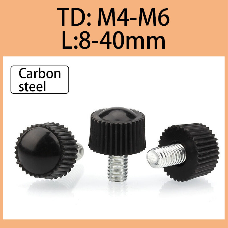 15pcs hand screw adjustable cylindrical bakelite handle bolt Round head ...