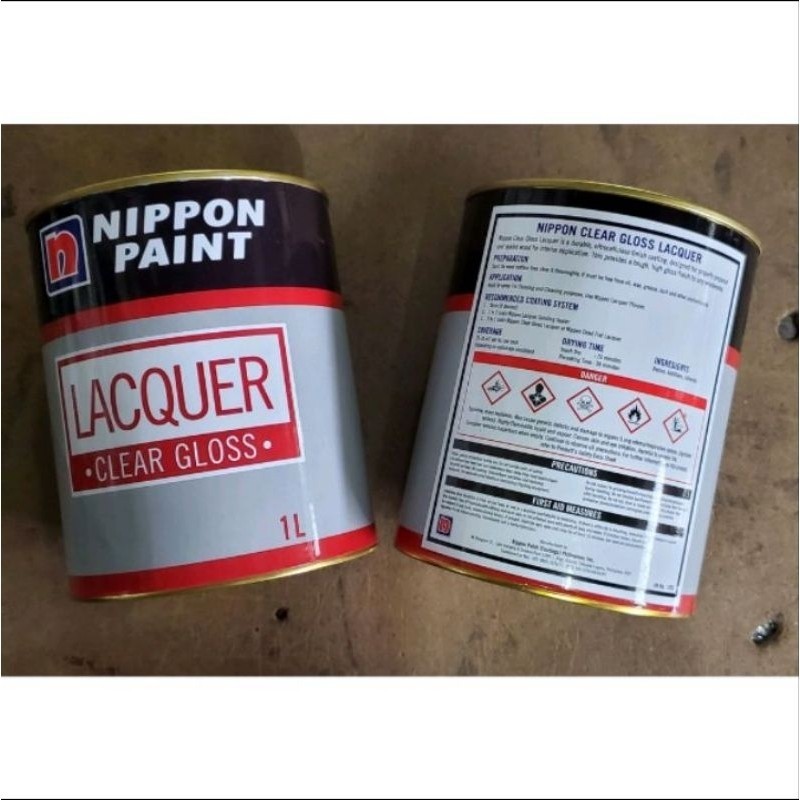 NIPPON CLEAR GLOSS LACQUER LITER HIGH GLOSS LACQUER FOR VARNISH OF WOOD ...