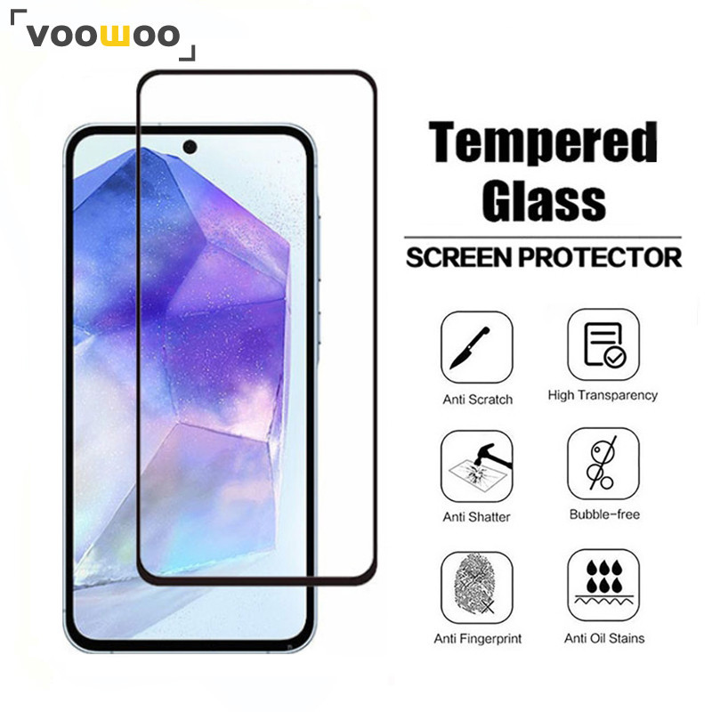 for Samsung Galaxy A55 5G Full Cover Tempered Glass Screen Protector