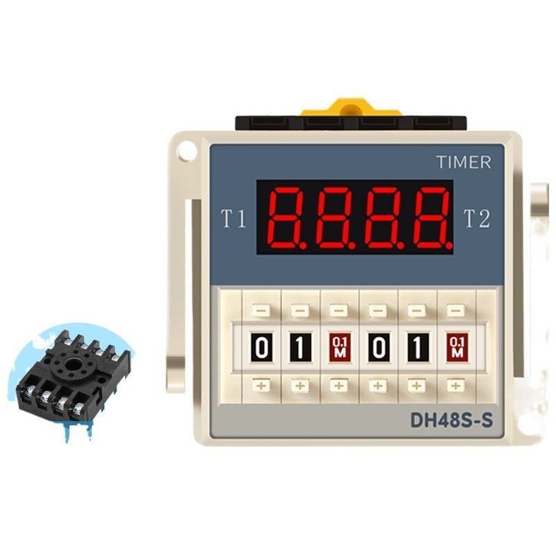 ↔ Intelligent digital display time relay DH48S-S cycle relay 220V12V24V ...