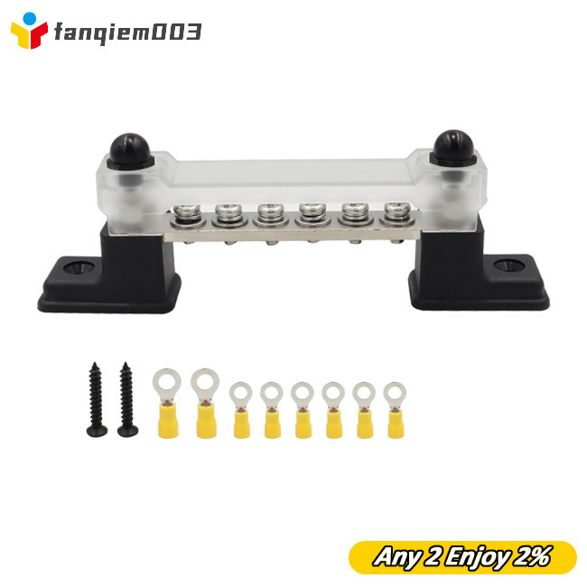 Fan 8/14 Terminal Bus Bar 150a High-Current Dc Busbar 12-48v Copper ...