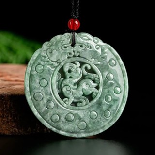 Bean Seed Double Dragon Luck Pixiu Pendant Pendant Men Women Popular ...