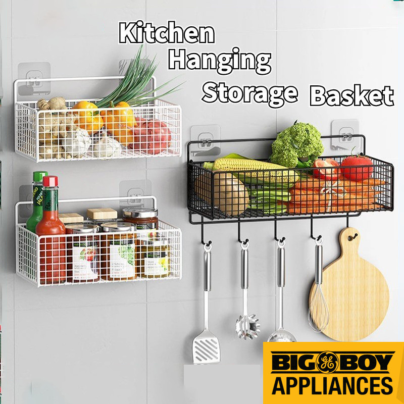 Wall-mounted kitchen rack Spice Organiser with hooks Spice Organiser ...