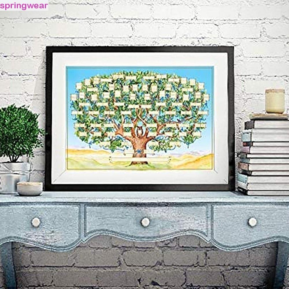 SPRINGWEAR Family Tree Chart, Creative Canvas Fillable Ancestry Chart ...