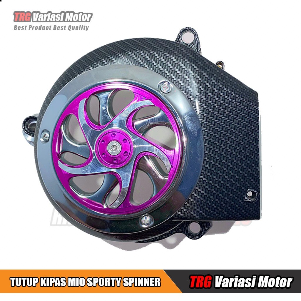 Mio Sporty Fan Cover Mio Smile Carbon WTP Fan Cover Spinner Set BIG ...
