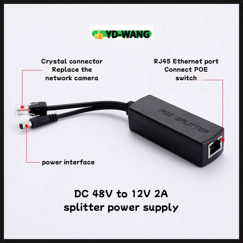 POE separator POE power supply module POE switch PD separator 48V-12V ...