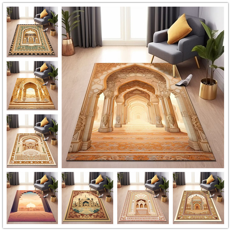 Muslim Prayer Mat Non Slip Carpet for Living Room Decoration Islamic ...