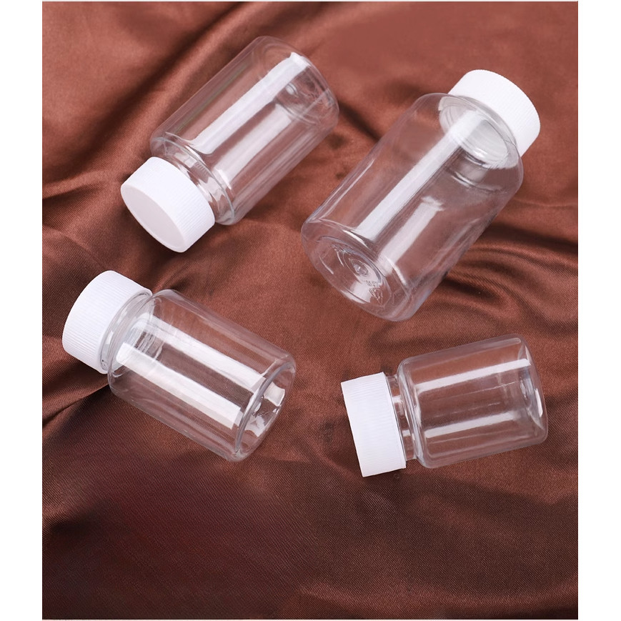 Transparent Transparent Plastic Bottle Cosmetic Sub-bottling with Lid pet  Bottle Empty Bottle Small Bottle 100 500ml
