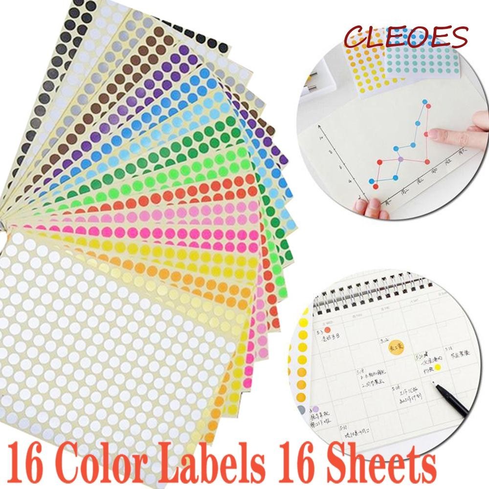 CLEOES Color Coding Labels Calendar Planner 165 Pcs /Sheet Marker ...