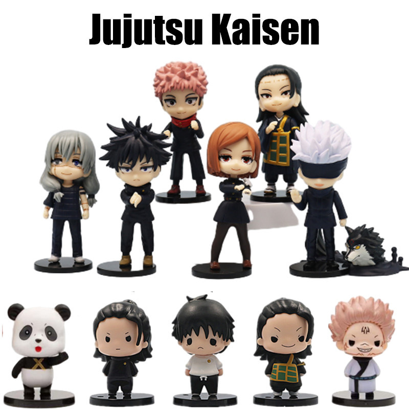 5/6/7/8pieces Q Jujutsu Kaisen Gojo Satoru Geto Suguru Dolls Sitting ...