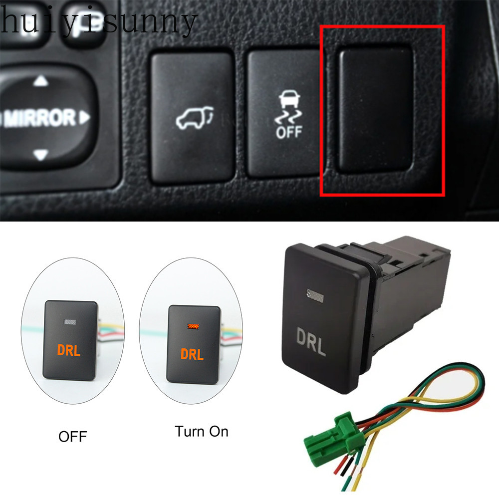 HYS 1 Pc Key Switch Car Orange LED Fog Light Trunk Seat Mirror Heating ...