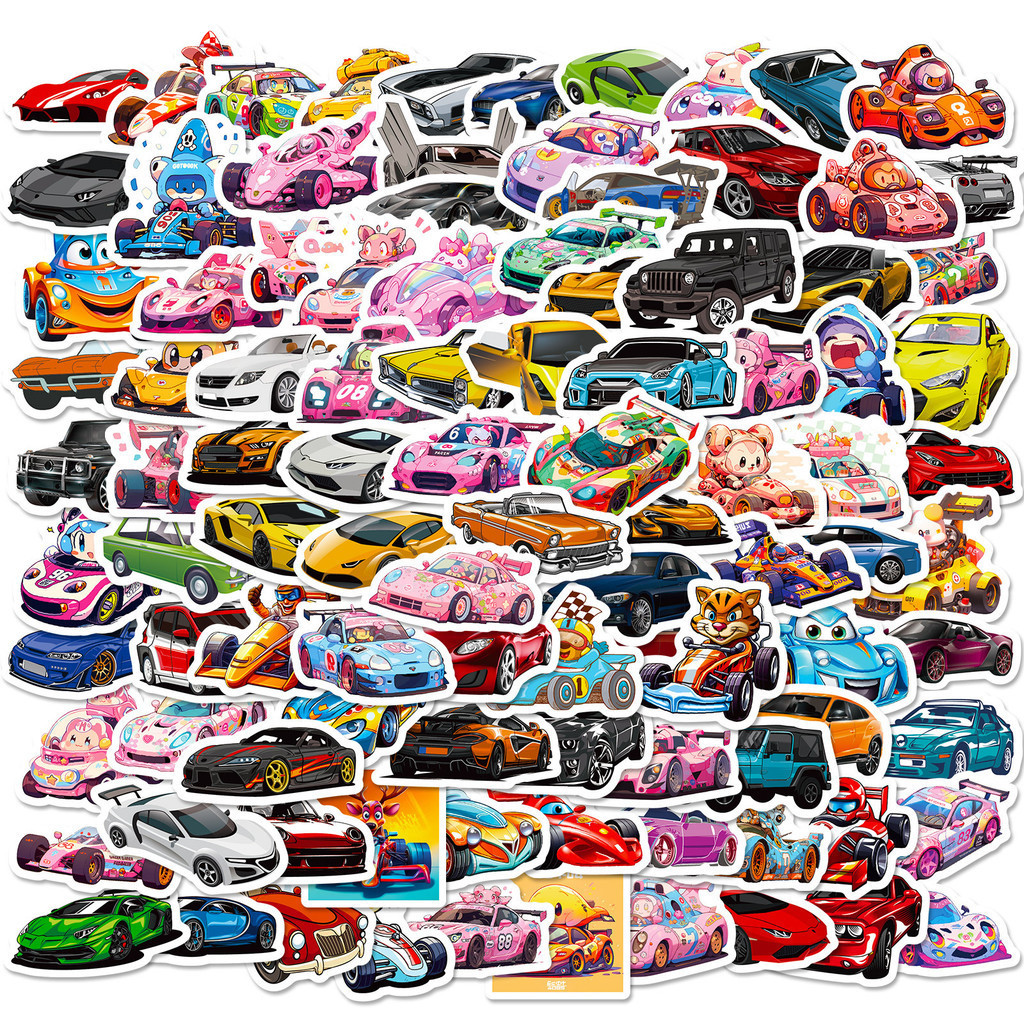 100pcs Sport JDM Car Racing Stickers Racing Car and Decals Laptop ...