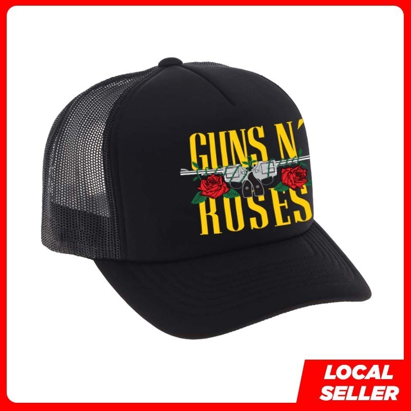 Guns N Roses GNR Rock Topi Trucker Snapback Cap G1F8 | Shopee Philippines
