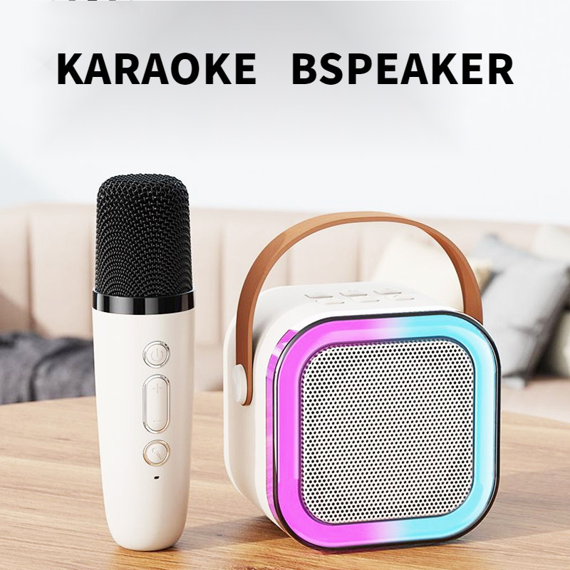 K12 Karaoke Bluetooth Speaker with 2 Mic Portable Speaker with Wireless ...