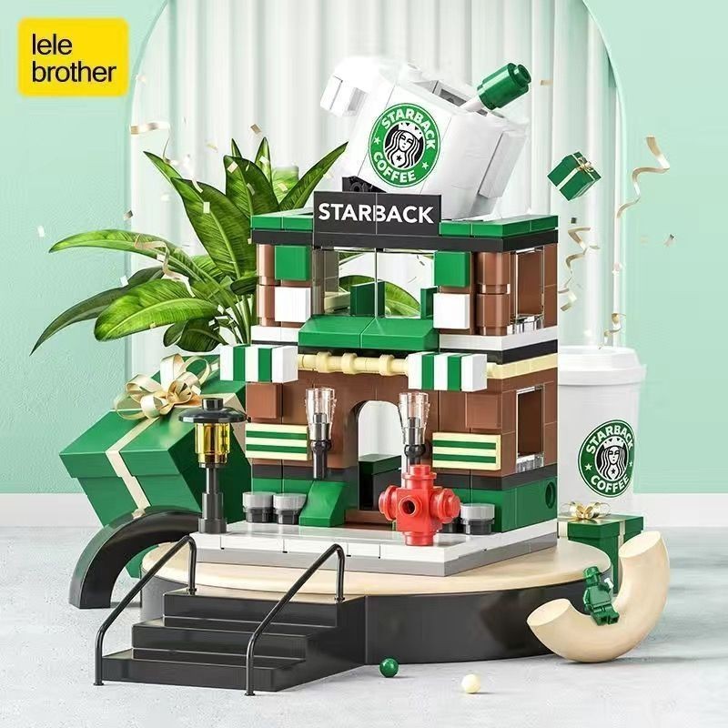 Fun Mini Chain Store Building Block Toys Educational Decompression ...