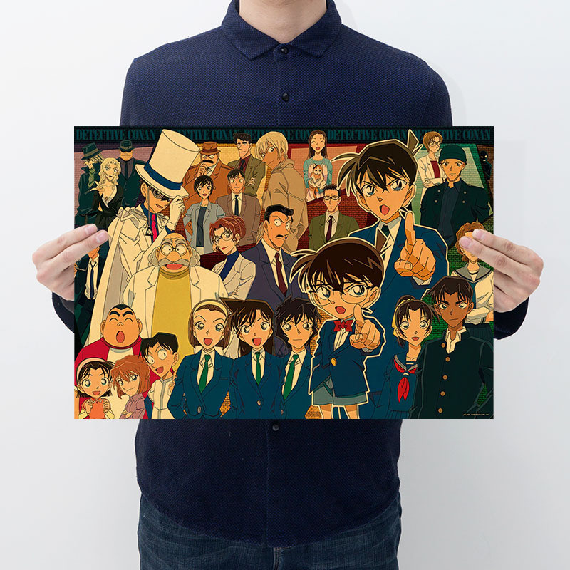 DLKKLB Anime Movie Poster Title Detective Conan Anime Character ...