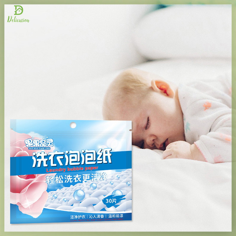 Delication 30pcs Laundry Tablets Concentrated Washing Powder Laundry