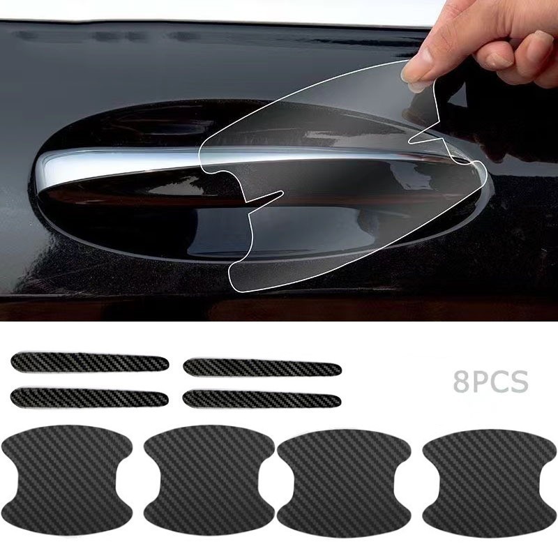 4/8 Pcs Car Door Bowl Protector Handle Sticker Universal Anti Scratch ...