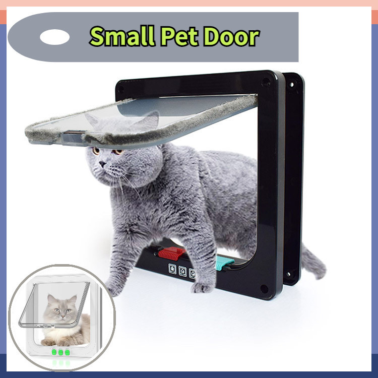 Small Pet Door Security Lock Controllable Switch Direction Doors Pet ...