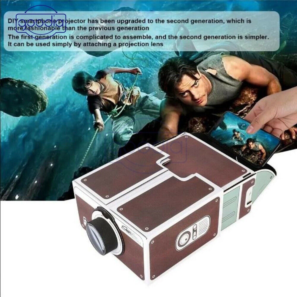 DIY 2D Portable Projector Mobile Phone Mini Smartphone Projector ...