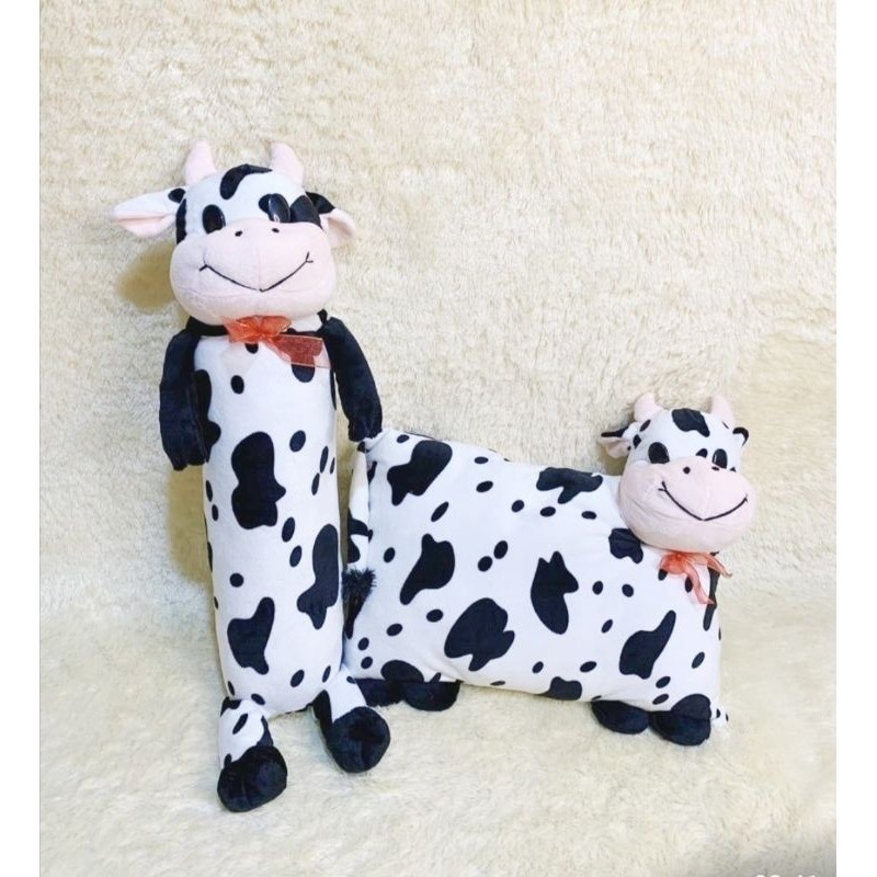 Sni Cow Pillow And Cow Bolster Doll Package, Smooth And Soft Material
