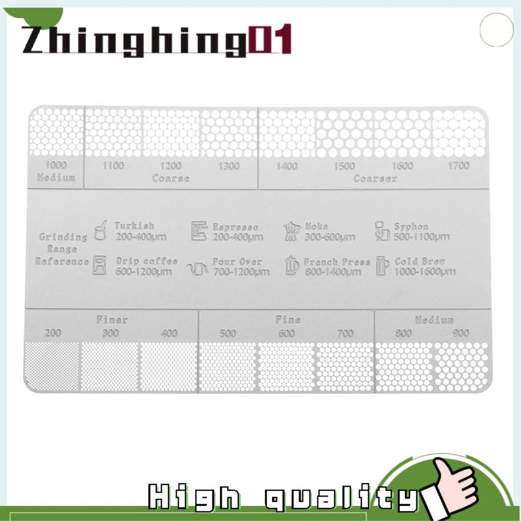 【zhinghing01】Coffee Powder Grinding Thickness Reference Comparison Card ...
