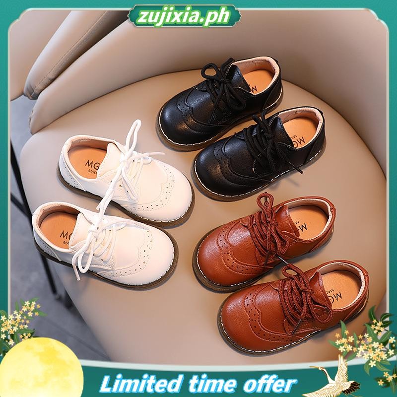 New Fashion Boy Formal Shoes Black Baby Kids Flat Shoes White Casual ...