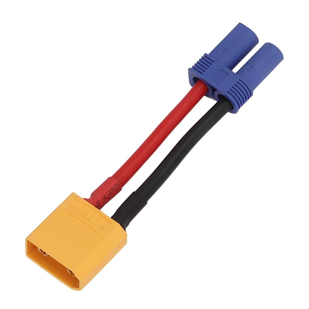OliRC 2pcs macho XT90 XT-90 a hembra EC5 adaptador de OliRC 2pcs macho XT90 XT-90 a hembra EC5 adaptador de