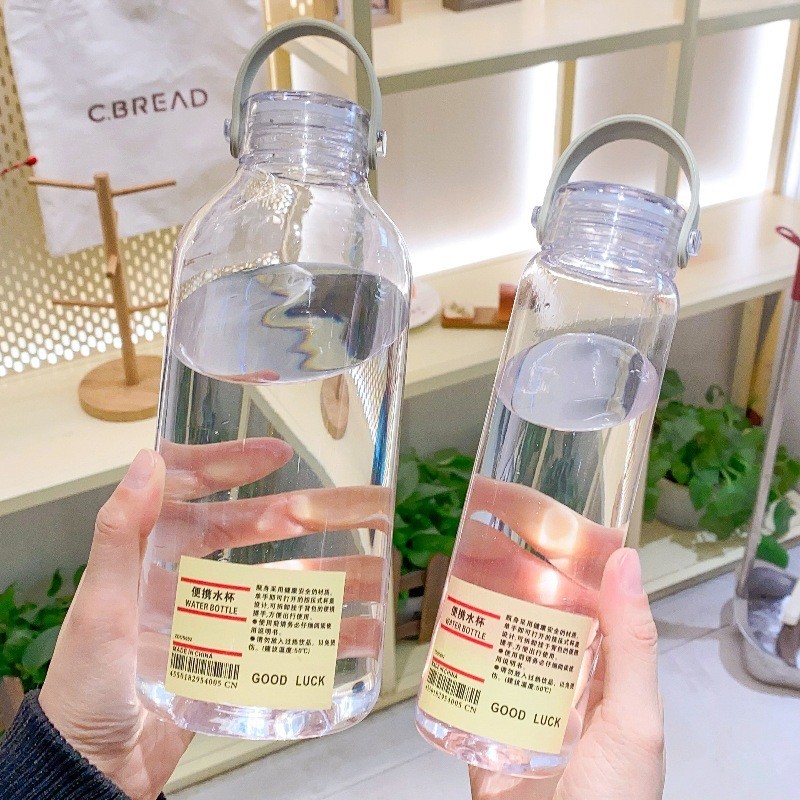 400ml/1000ml MUJI same style plastic water bottle Japanese simple space ...