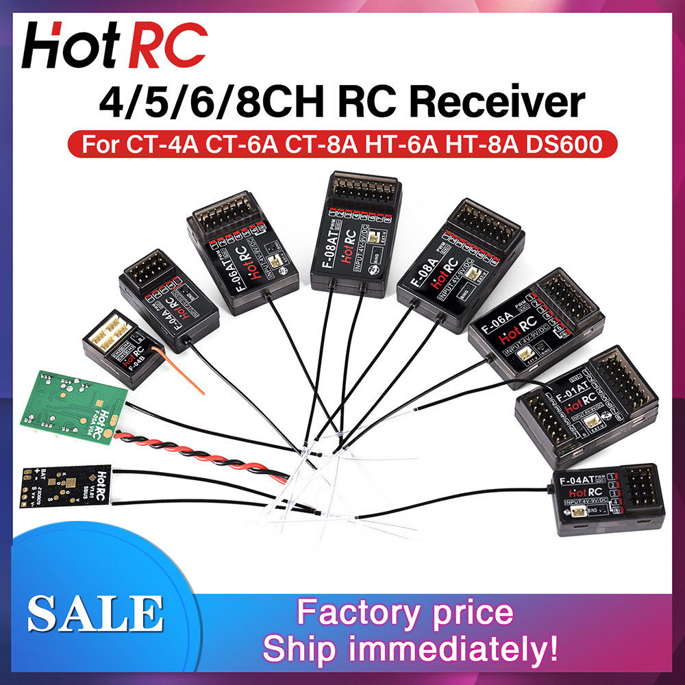 4/6/8CH Receiver Multiple Frequency F-04A F-06A F-08A For Remote Models Enhances Signal Stability And Easy Installation