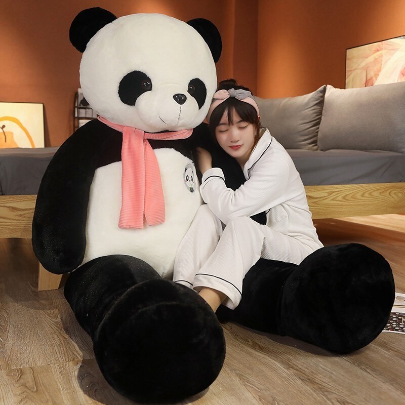 JOJO CASTLE 80/100/120/140/160cm Cute Baby Panda Doll Big Size Giant ...