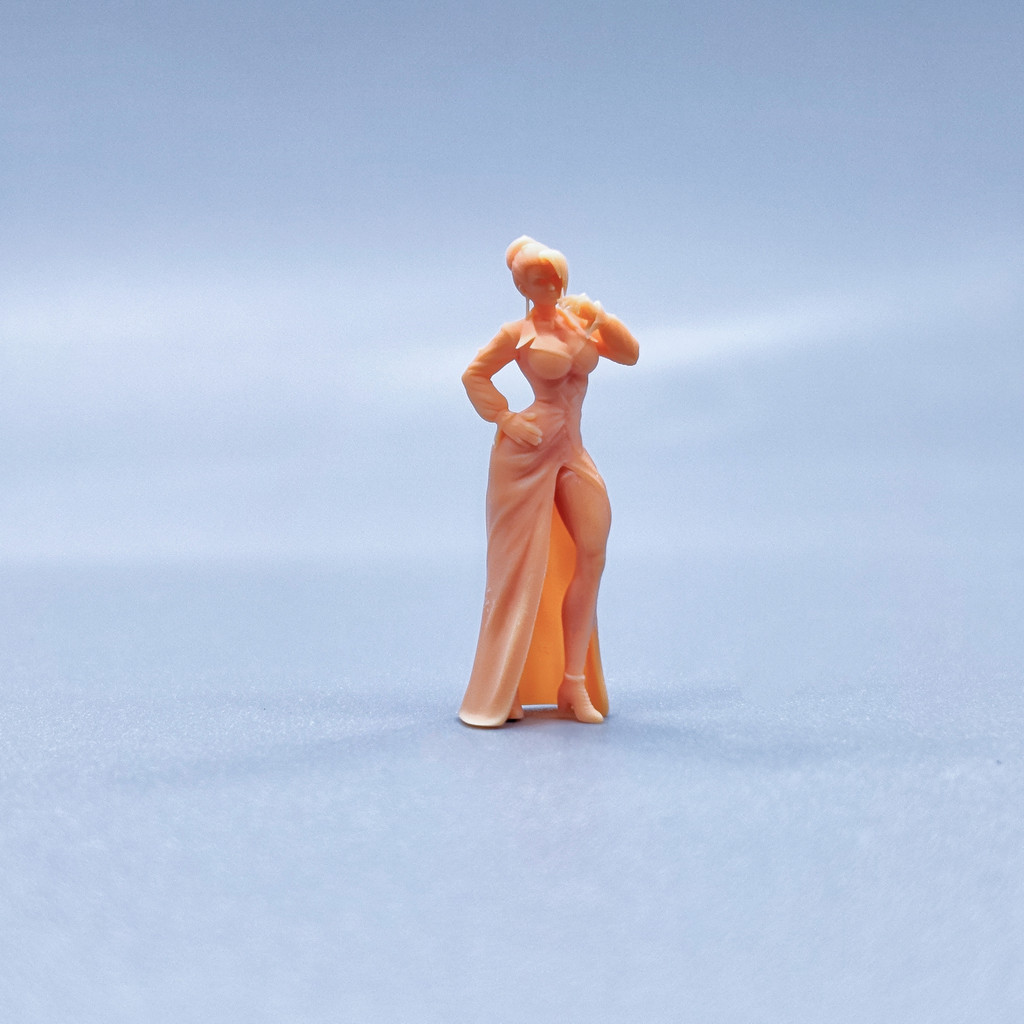 [Uh Hum Model] 1: 64 Doll 1: 43 Miniature White Model Sexy Standing ...